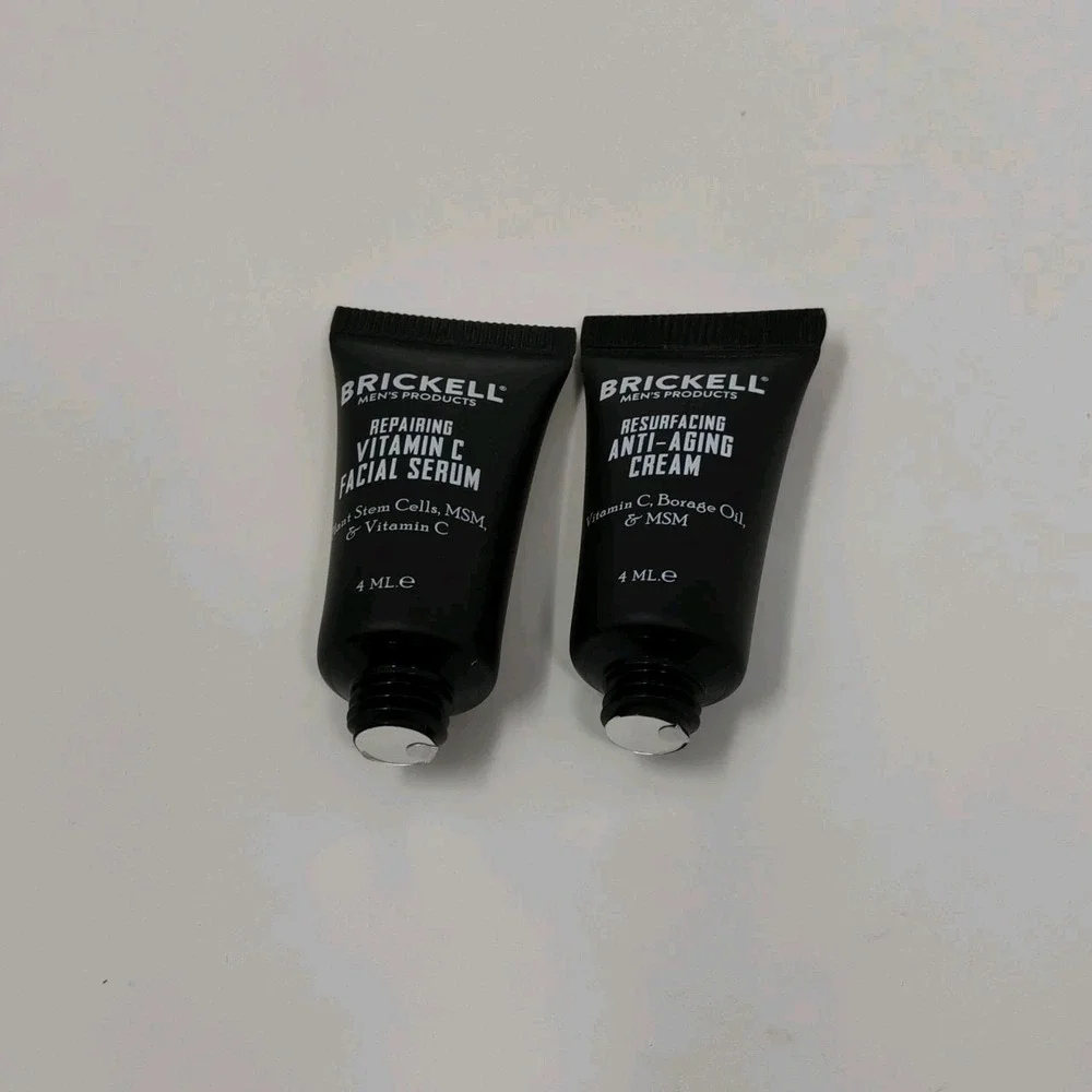 Brickell 16-Pc Sample Kit Men Travel Size Hair Skincare Anti-Aging SEALED Items